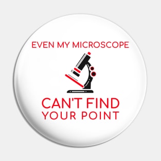 Even My Microscope Can't Find Your Point Pin