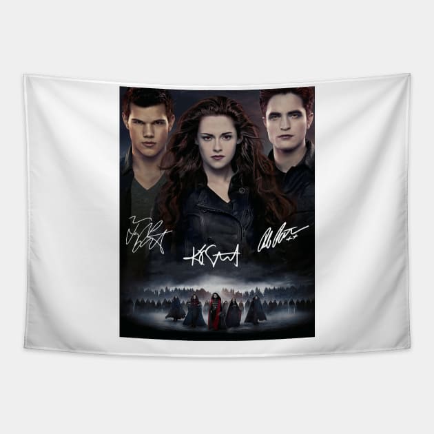 The Twilight Saga Breaking Dawn Signature Twilight Movie Tapestry by Stephensb Dominikn