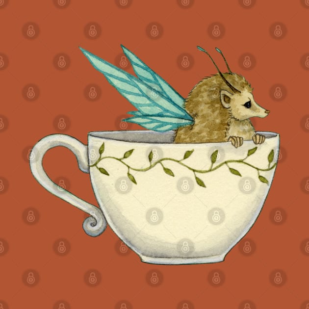 Teacup Hedgie Fae by AmyBrownArt