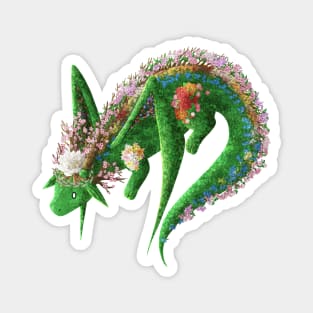 Kawaii Flower Dragon - Without Background Magnet