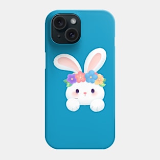 cute rabbit with flower crown Phone Case