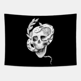 Skull and snake Tapestry