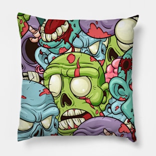 Zombie Cartoon Pillow