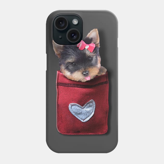 Puppy in my pocket Phone Case by inshapeuniverse