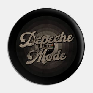 Depeche First Name Retro Tape Pattern Vintage Styles Pin