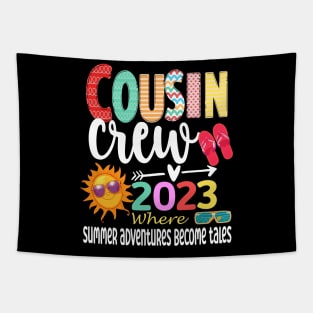 Cousin Crew 2023 Summer Vacation Beach Family Trip Matching Tapestry