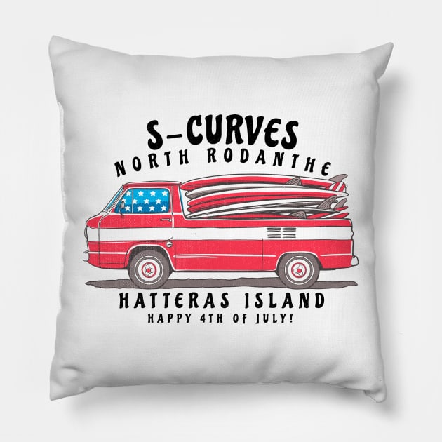 S-Curves Rodanthe, NC Summer Sunglasses on the Fourth Pillow by Contentarama