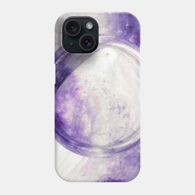 Purple Marble Stone Abstract Phone Case by Moon Art