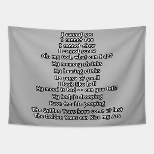 Getting Old Poem Tapestry