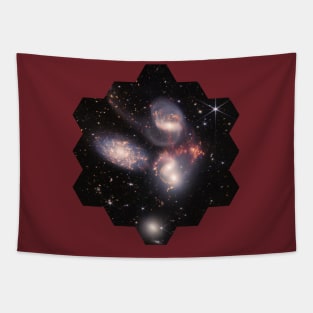 Stephan’s Quintet hexagonal JWST James Webb Space Telescope Tapestry