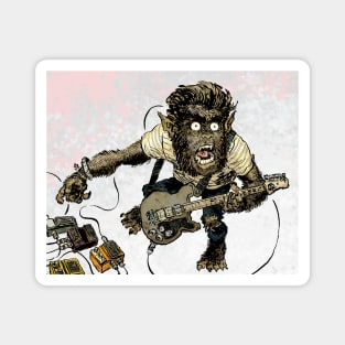 Wolf Man Rock Magnet