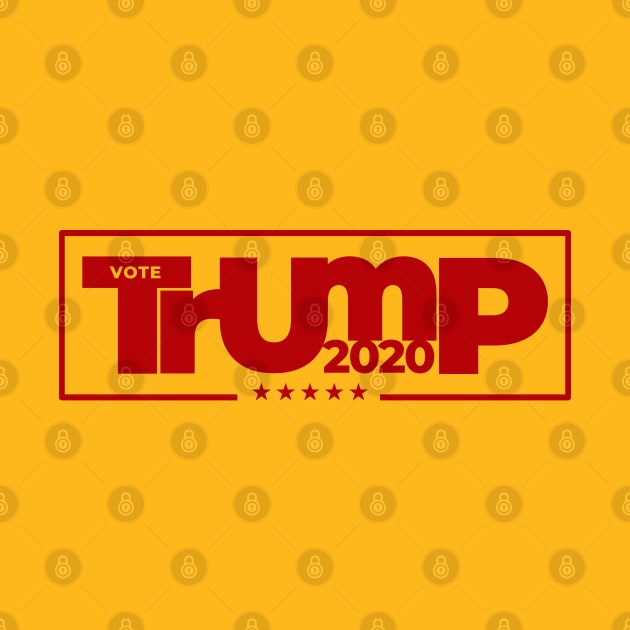 Trump 2020 Red Logo by Coron na na 