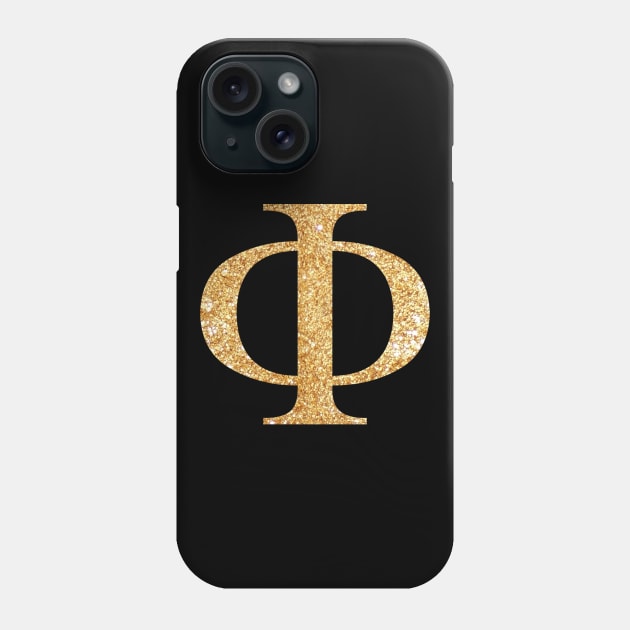 Golden Phi Phone Case by lolosenese