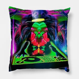 DJ Neon Alien Pillow