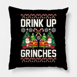 Drink Up Grinches Pillow