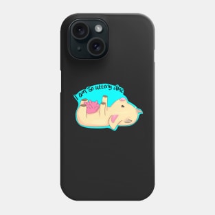 Cute Cow "I am so UTTERLY done" Phone Case