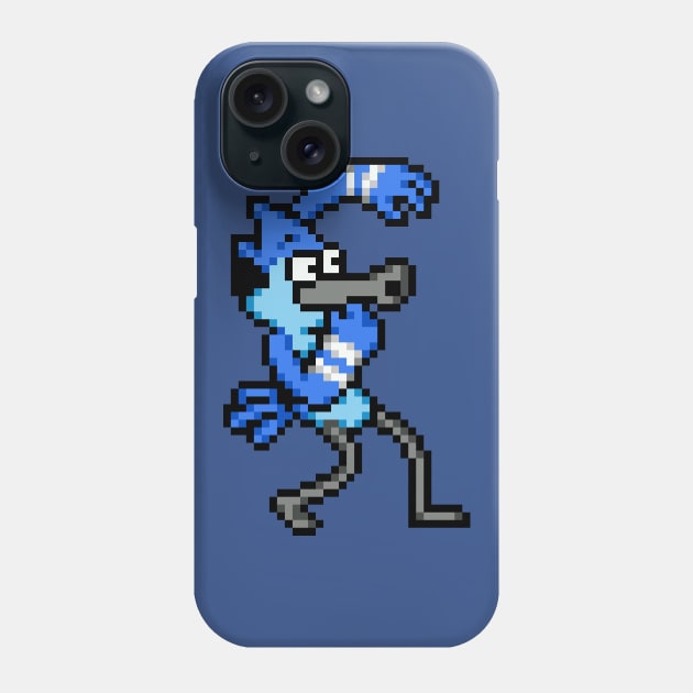 REGULAR SHOW - PIXEL MORDECAI Phone Case by Force Restart