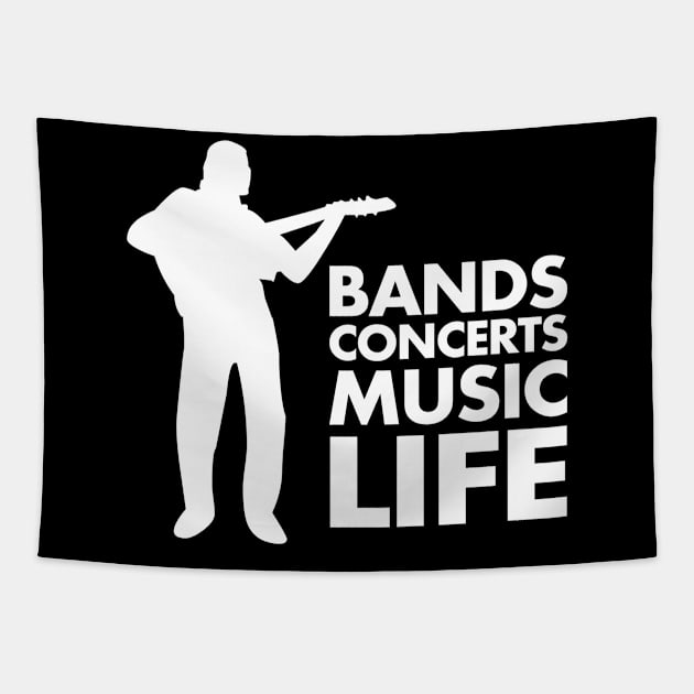 Bands Concerts Music Life Tapestry by Skull Listening To Music