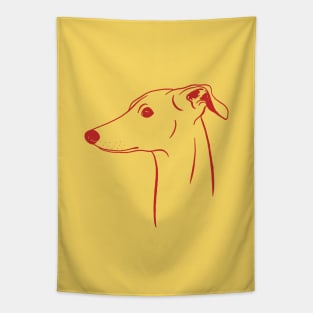 Italian Greyhound (Yellow and Red) Tapestry