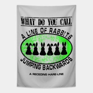 Line of Rabbits - Dad Jokes Tapestry