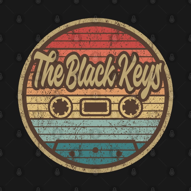 the black keys cassette retro circle by penciltimes