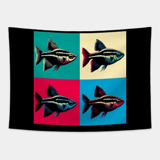 Black Glowlight Tetra - Cool Tropical Fish Tapestry