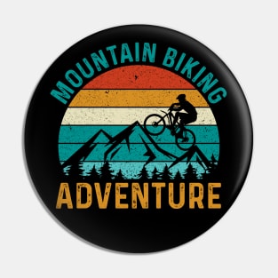 Mountain biker , outdoor camping, biking adventure , hiking, trekking, camping lover, vacation, holiday Pin