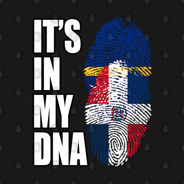 Dominican And Nauruan Mix DNA Flag Heritage by Just Rep It!!