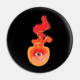 Orange Witch Eye Pin