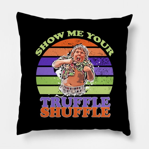 Truffle Shuffle Pillow by LittleBoxOfLyrics