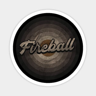 RETRO BLACK WHITE - Fireball Whiskey Magnet