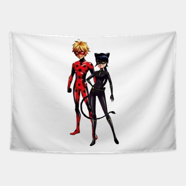 Mister Bug Lady Noir Miraculous Ladybug Tapestry Teepublic Uk