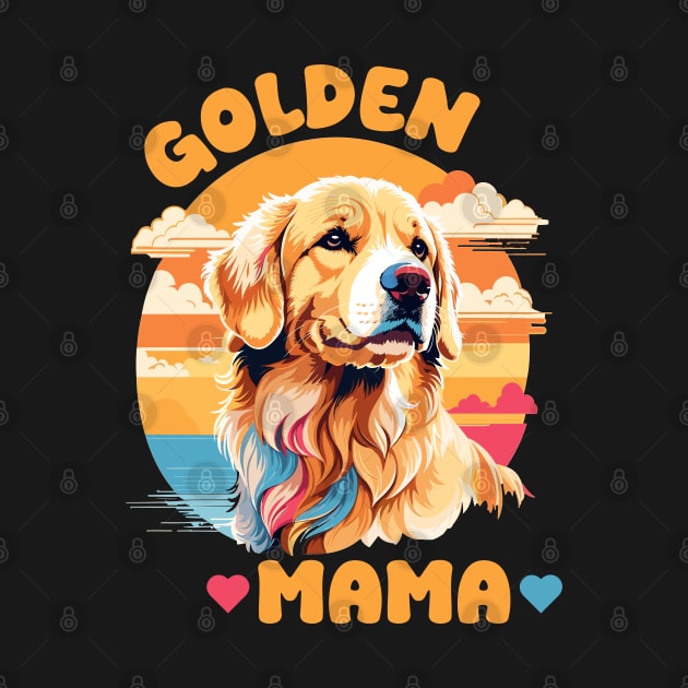 Golden Retriever Love - Golden Mama by eighttwentythreetees