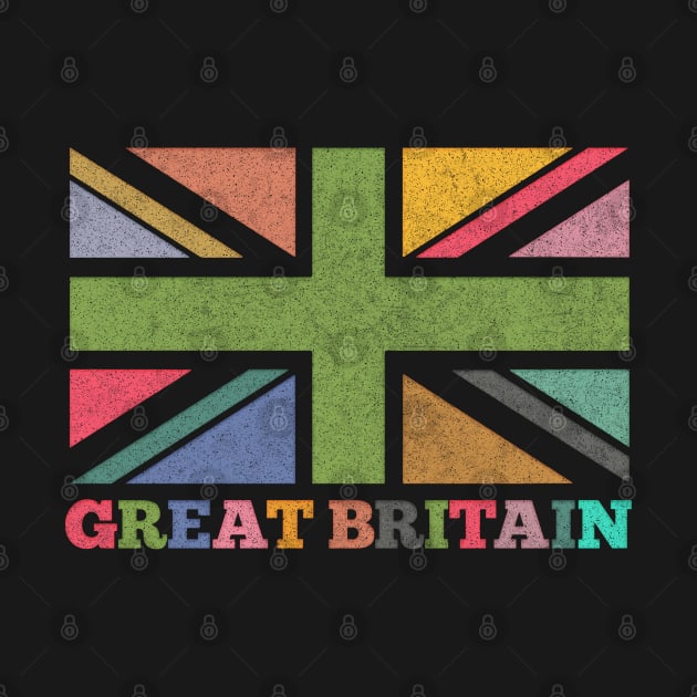 Great Britain / Faded Style Multi-cultural Union Jack Design by DankFutura