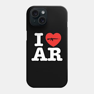 I Heart AR Funny Gun Owners Phone Case