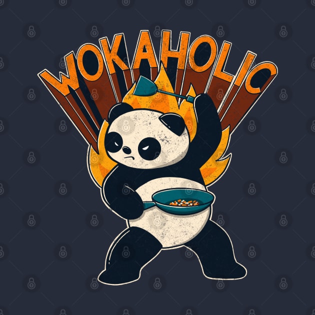 Workaholic Wokaholic Panda by mai jimenez