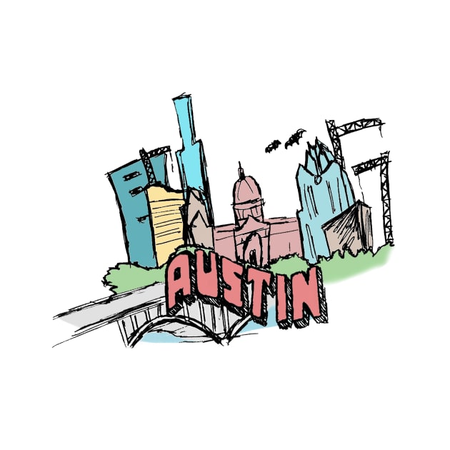 Austin Skyline by wesgentry
