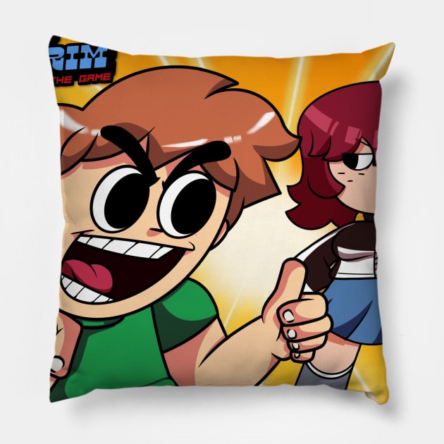 Scott Pilgrim Vs The World 🌎 Pillow by Funnyboijulius