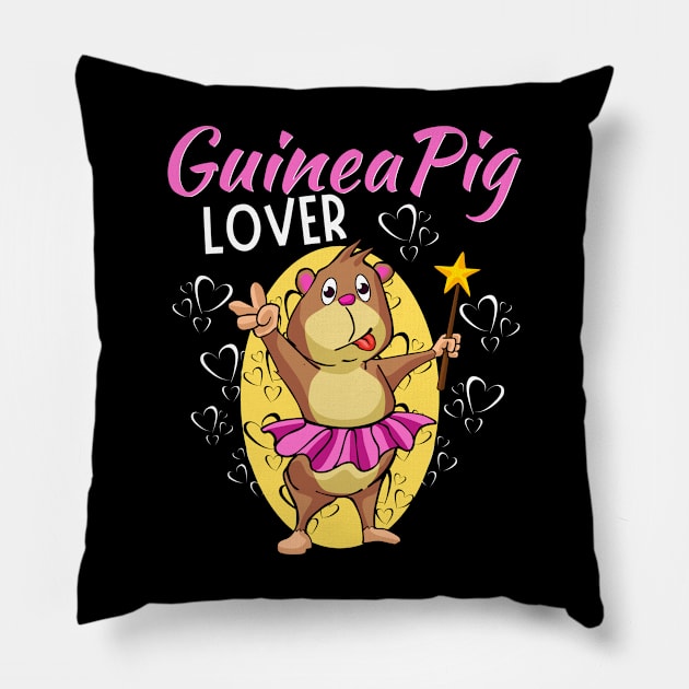 Guinea Pig Lover - Ballet Guinea Pig Pillow by Ashley-Bee