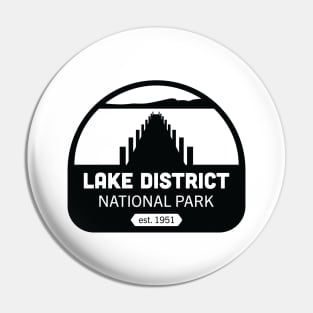 Lake District National Park Logo Badge Design Pin