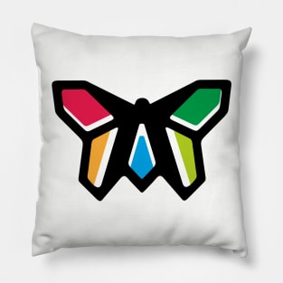 Rainbow Anigami Butterfly Pillow