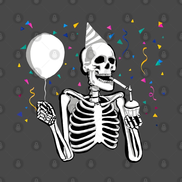 Skeleton party - this celebration is totally dead - phantom fiesta by SmerkinGherkin