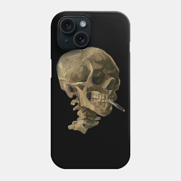 Skull Smoking A Cigarette Phone Case by warishellstore