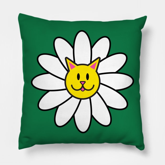 Daisy Kitty Pillow by BRAVOMAXXX