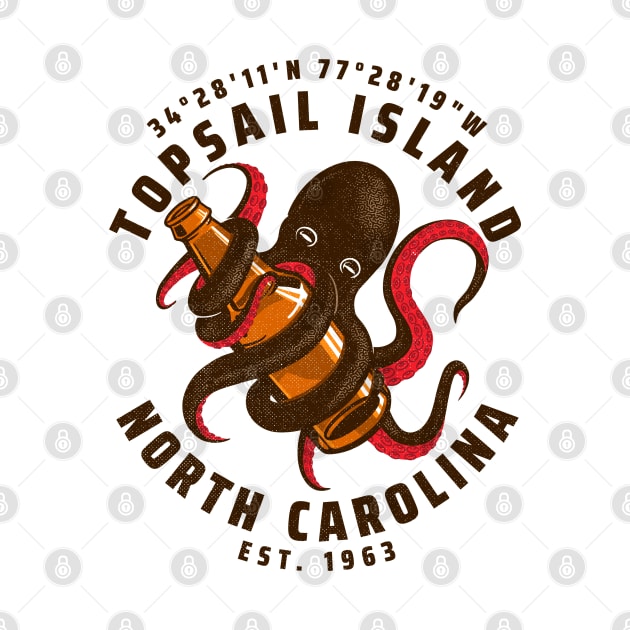 Topsail Island, NC Octopus Summer Vacation by Contentarama