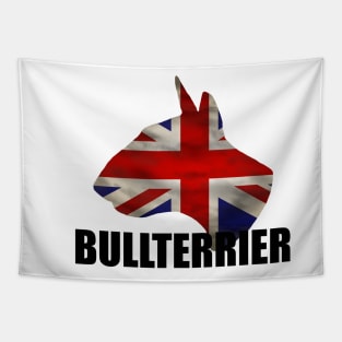 BULL TERRIER - GB flag Tapestry