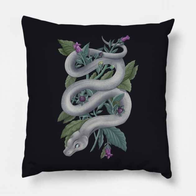 Belladonna Snake Pillow by Sam Sawyer