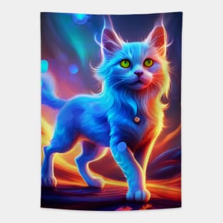 Wonderful blue cat. Tapestry