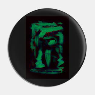 Green Abstraction Pin