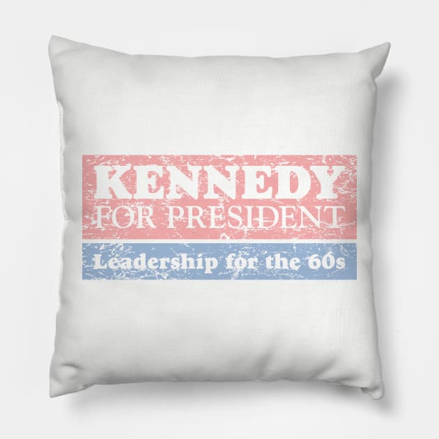 Kennedy for President Pillow by GraphicGibbon